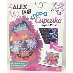 Alex DIY Toys Craft Knot A Cupcake DIY Sequin Plush Project.Great Fun